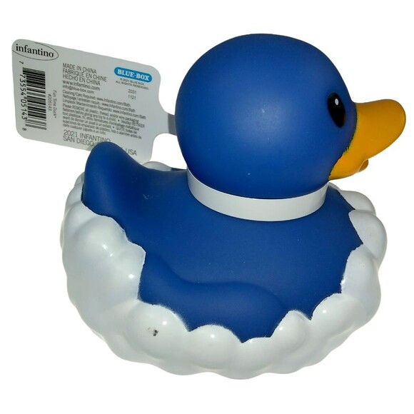 Infantino Fun Time Rubber Ducky Floating On Cloud Duck Moon Stars Nighty Bath 0+ - Picture 12 of 13